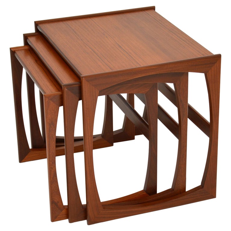 Teak Vintage Quadrille Nest of Tables by G Plan at 1stDibs