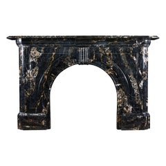 Grand Victorian Portoro Marble Fireplace