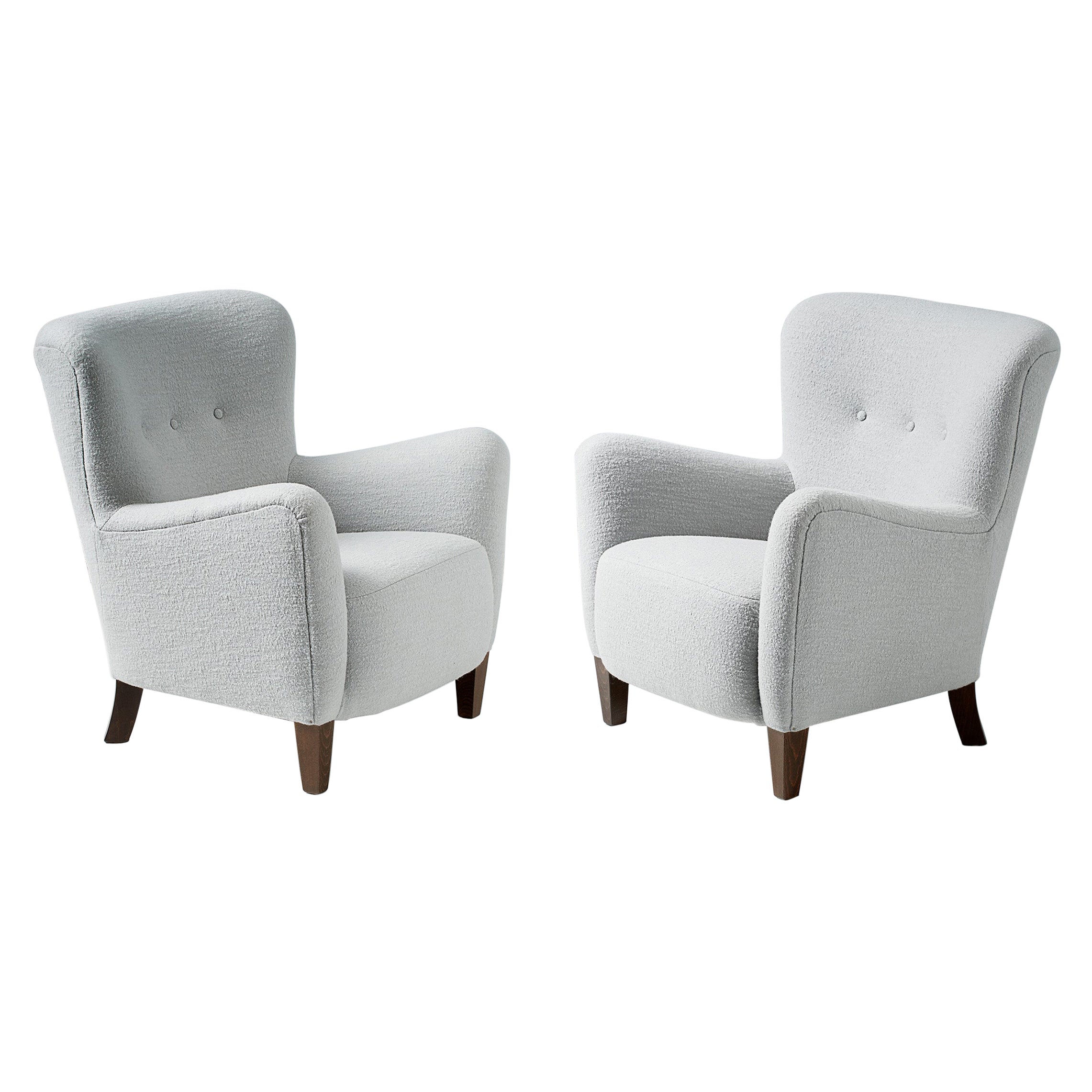 Custom Made RYO Boucle Lounge Chair For Sale at 1stDibs