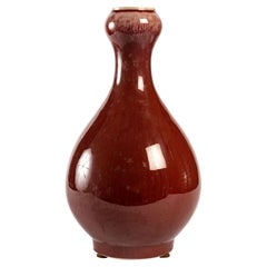 Porcelain Stoneware Vase in the Shape of a Bulb