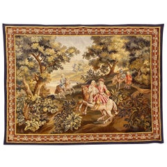 Bobyrug’s Wonderful Fine Antique French Aubusson Tapestry