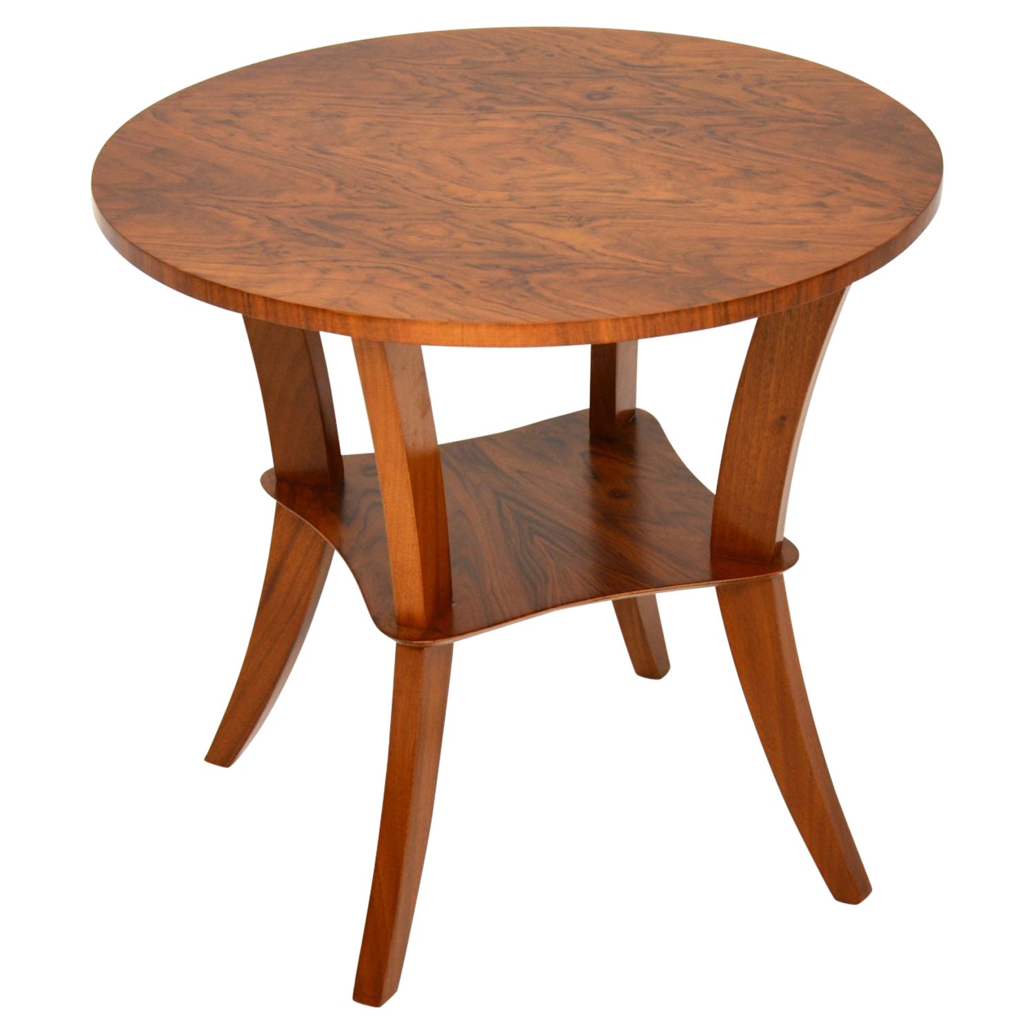 Art Deco Figured Walnut Coffee / Occasional Table