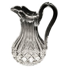 A victorian crystal water jug