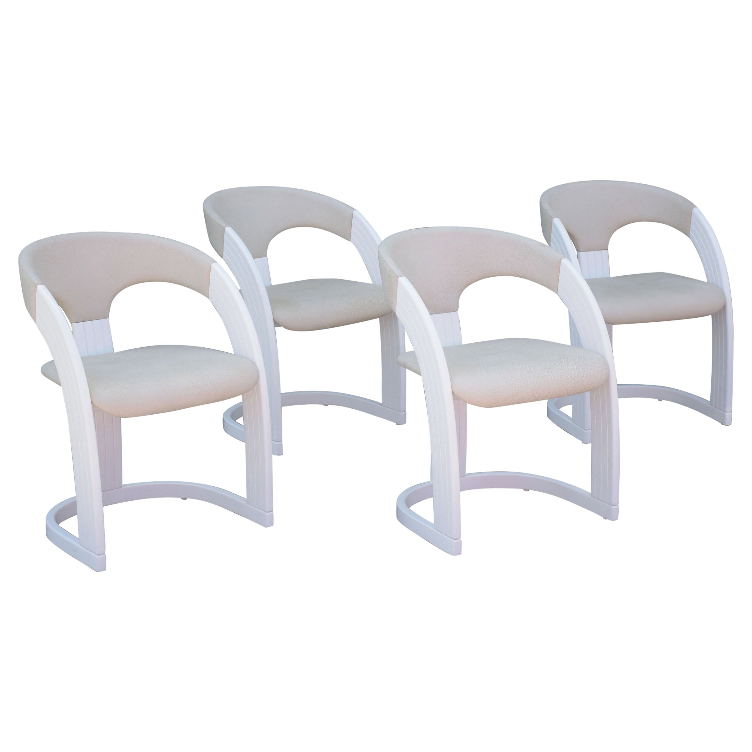 Vintage Set of Four Italian Dining Chairs