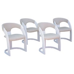 Four Vintage Italian Dining Chairs