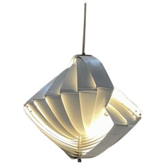 Louis Weisdorf for Lyfa Konkylie White Ceiling Pendant Lamp 1960s Denmark