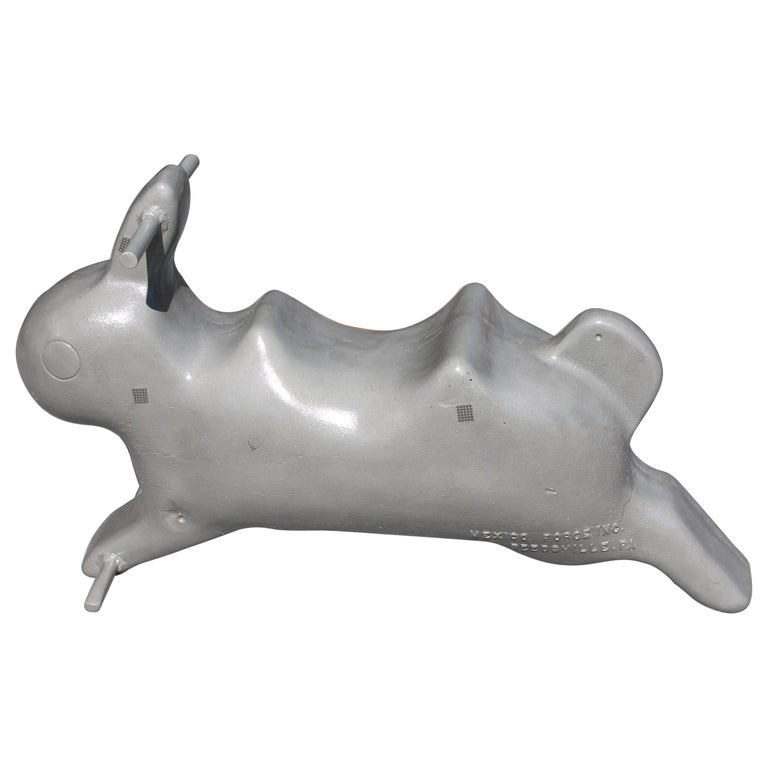 Aluminum Rabbit Playground Toy Sculpture For Sale at 1stDibs