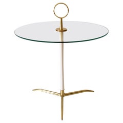 Vintage Elegant Mid-Century Modern Side Table by Vereinigte Werkstätten Germany 1950s