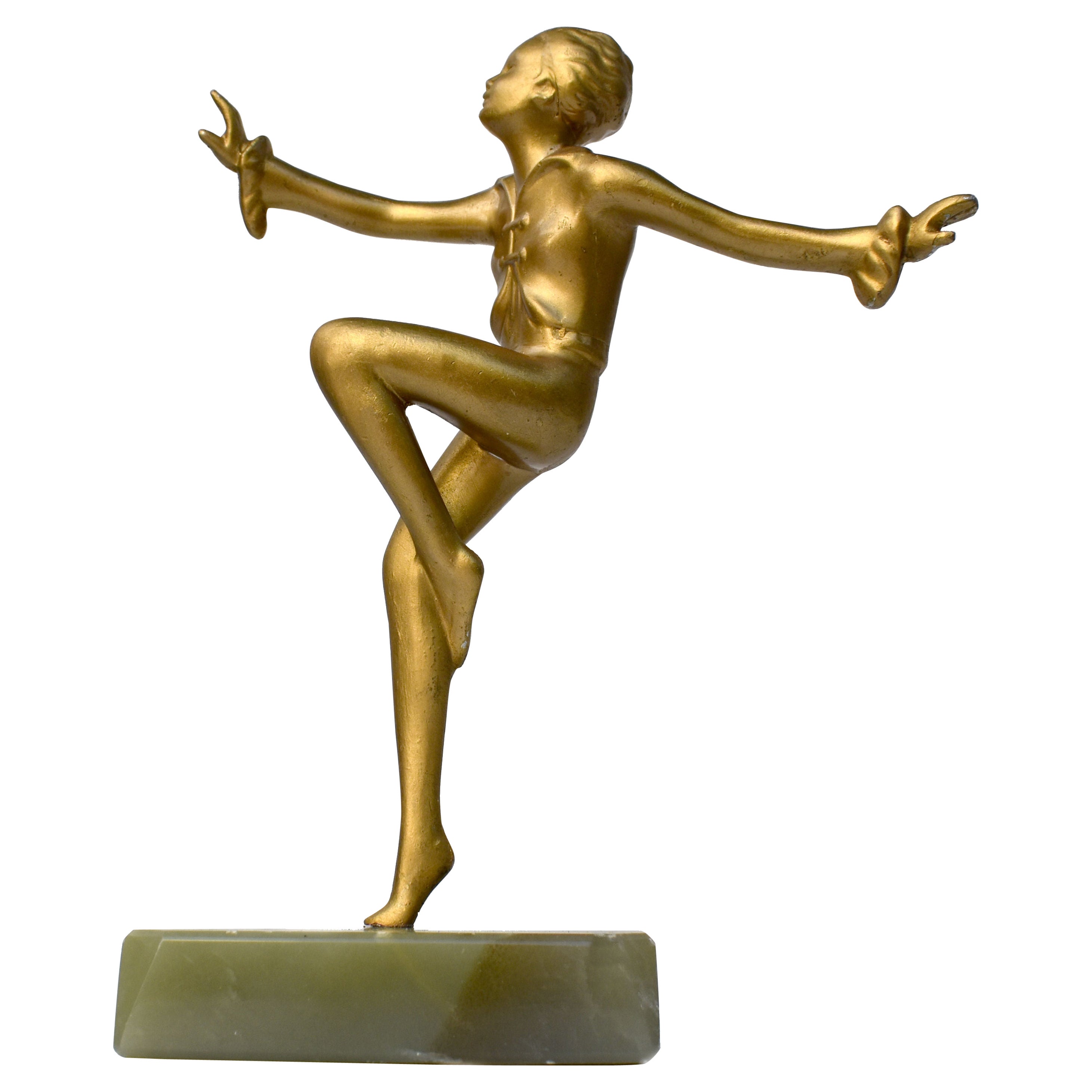 Art Deco Figurative Spelter Dancer, c1930