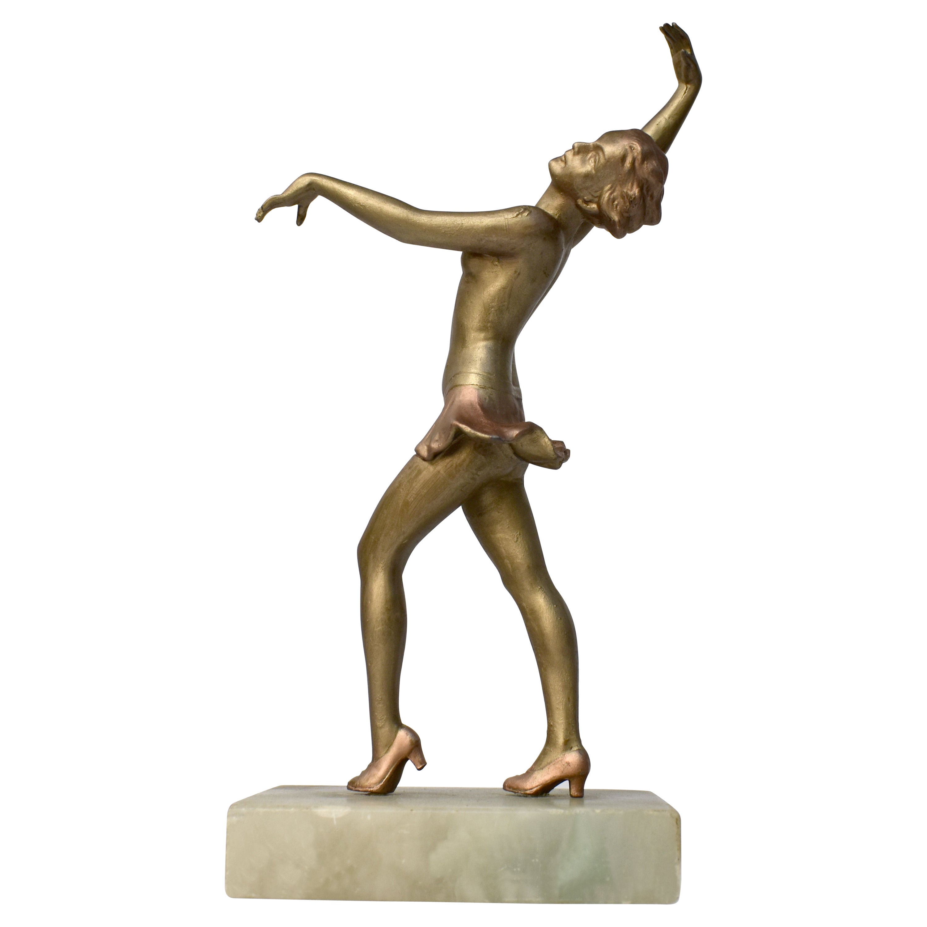 Art Deco Dancer Spelter Figure, c1930