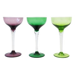 Verres à cocktail ou à champagne, lot de 3