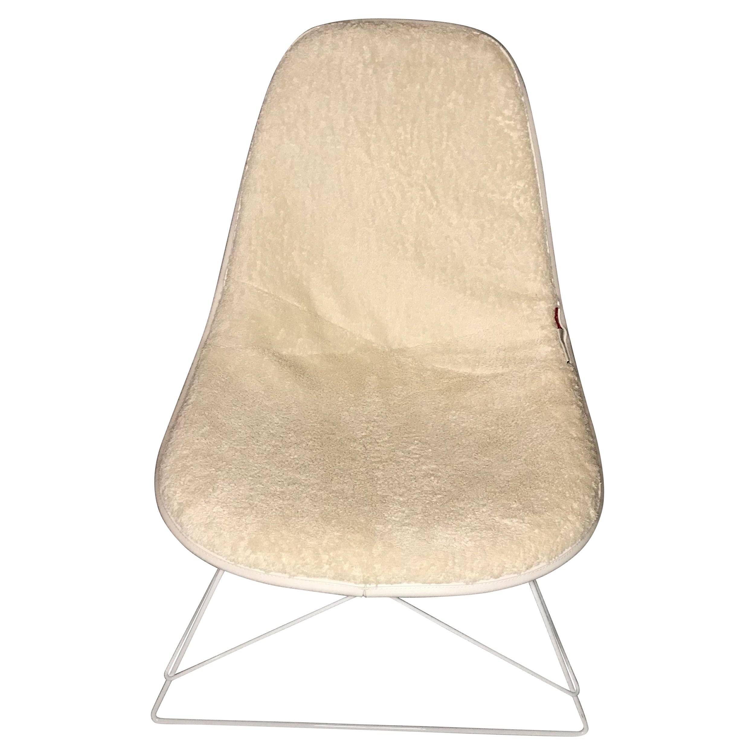 Eames Wire Chair with Leather Covering For Sale at 1stDibs leather