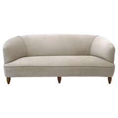 Gio Ponti Mid-Century Modern Italian Velvet Sofa "Casa E Giardino", 1936