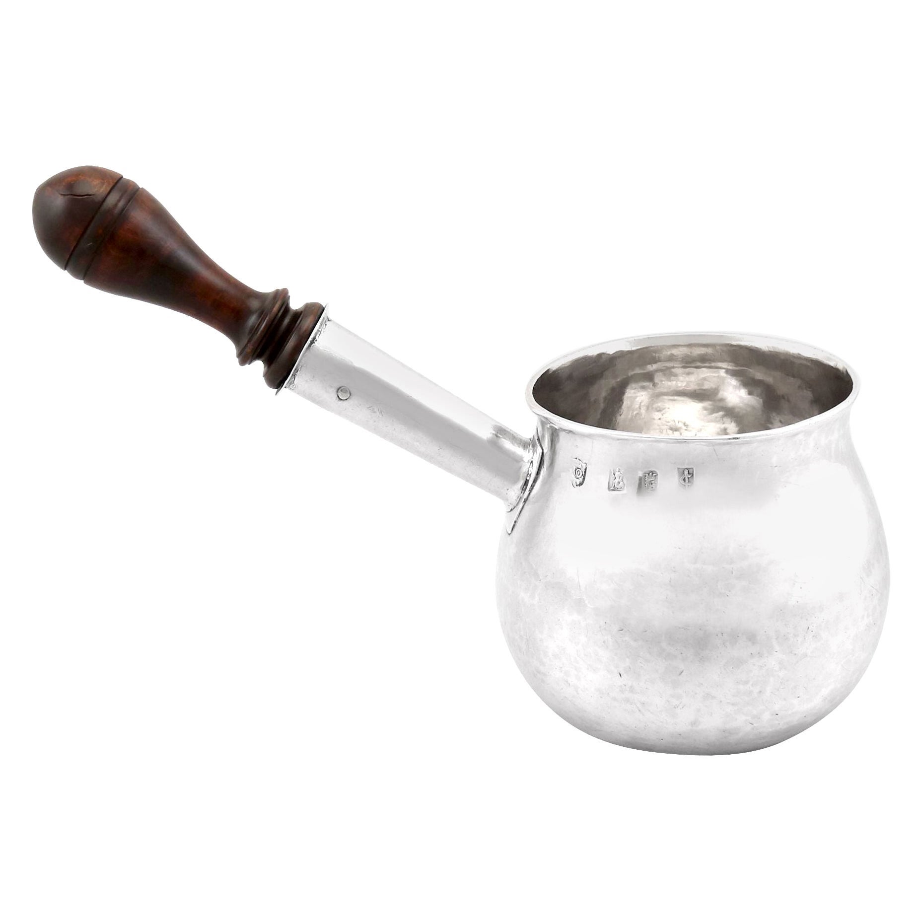 Antigua jarra para brandy de plata William III Britannia Standard