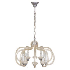 Lustre en parfait état, fabriqué dans les années 1920, en République tchèque avec verre