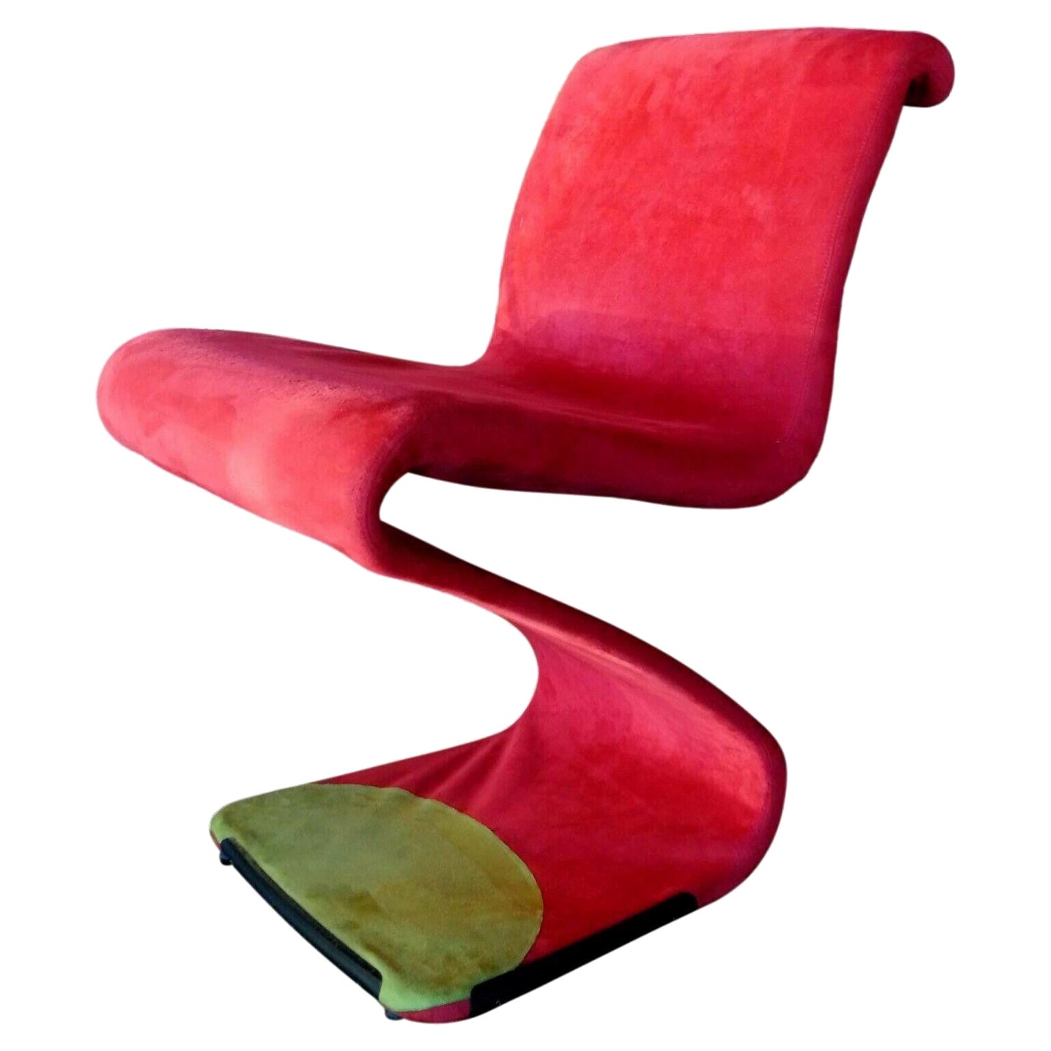 Chair Armchair "z- chair" Model Design Gastone Rinaldi, 1970s