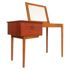 Vintage Danish Teak and Oak Dressing Table, 1960s