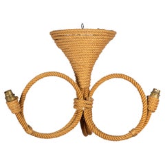 Ropework Chandelier by Audoux & Minet of Golfe-Juan