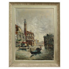 Antonio DeVity 'Italian, 1901-1993' Venice Canal Oil on Canvas