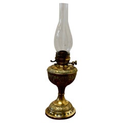 German Brass Oil Lamp by Kaestner & Tobelman, Erfurt