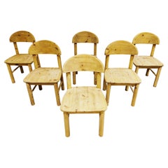 Rainer Daumiller Pine Wood Dining Chairs for Hirtshals Savvaerk, Set of 6
