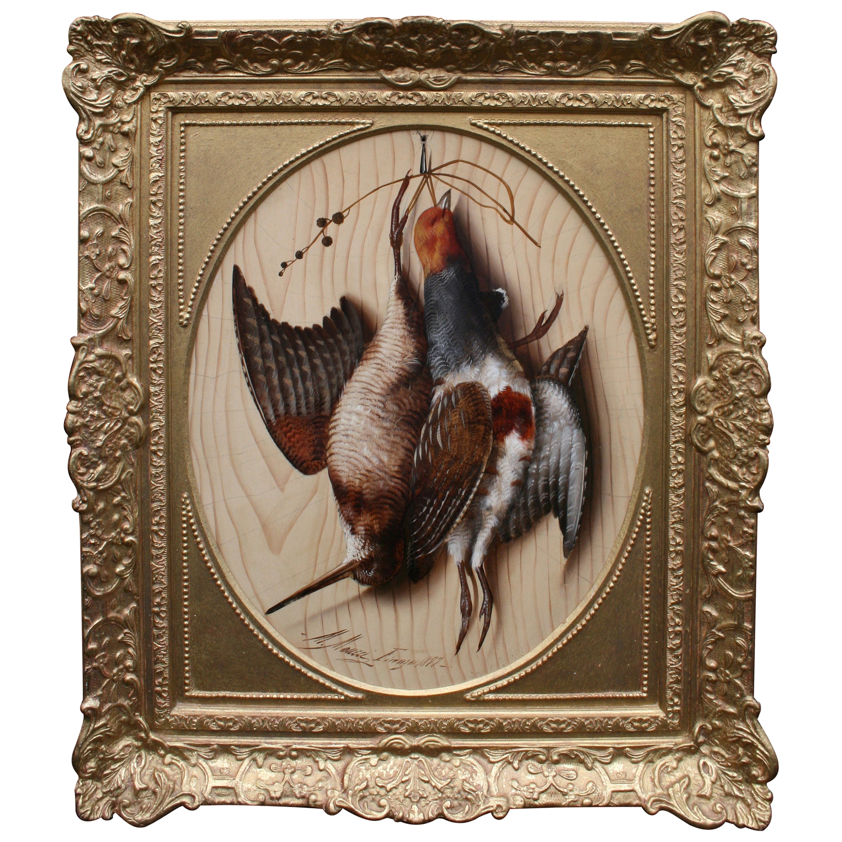 Trompe l'oeil by Michelangelo Meucci 'Italian, 1840-1890'