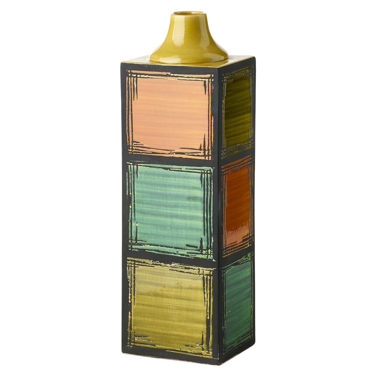 Vaso Quadrato Alto Vaso Di Vetro Decorativo Per La Casa Fiore Centrotavola Da Tavolo Per Feste Di Nozze 4 4 4 10 Pb
