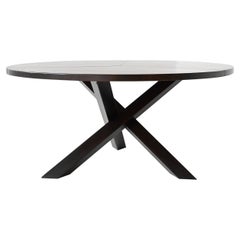 Vintage Gerard Geytenbeek Tripod Dining Table Wenge The Netherlands 1960