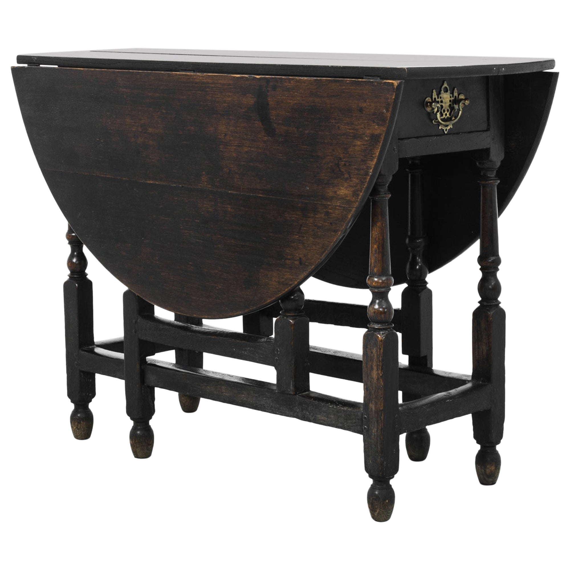 Antique British Wooden Gateleg Table
