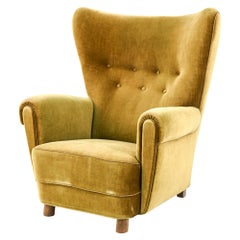 Flemming Lassen Style Highback Lounge Chair