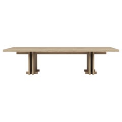 Rift Wood Dining Table by Andy Kerstens