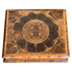 Small Charles II Oyster Olive Wood Lace Box