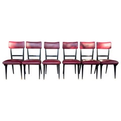 1950s Vittorio Dassi Set of 6 Dining Chairs