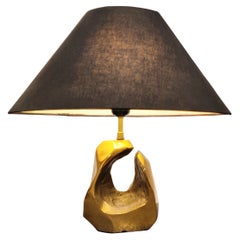 Vintage Bronze Table Lamp by Michel Jaubert, 1970s