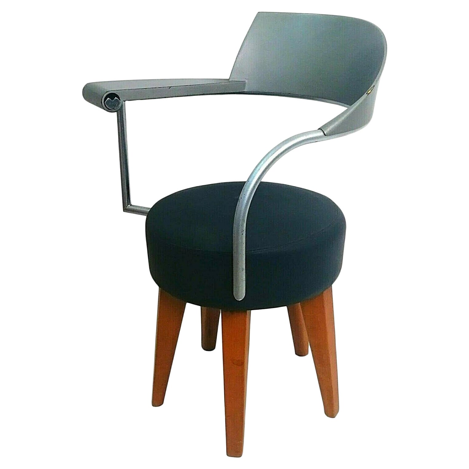 Chair Armchair "Techno" Design Philippe Starck For L'Oreal by Maletti, 1980s For Sale