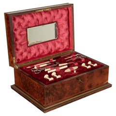 19th Century French Napoleon III Marquetry Sewing Box