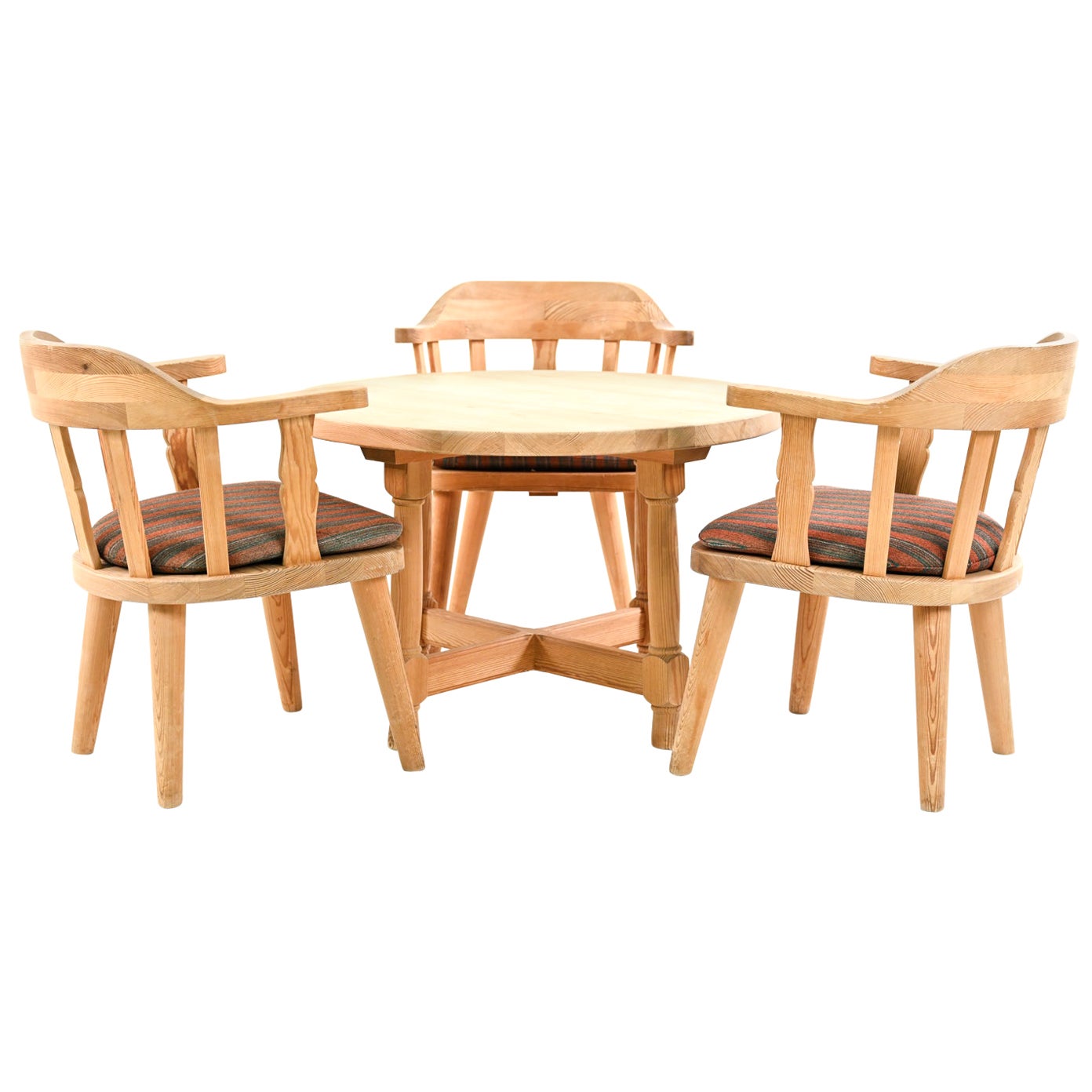 Krogenæs Møbler Norwegian Modern Table & Three Chairs