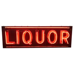 Vintage 1950’s Liquor Neon Sign
