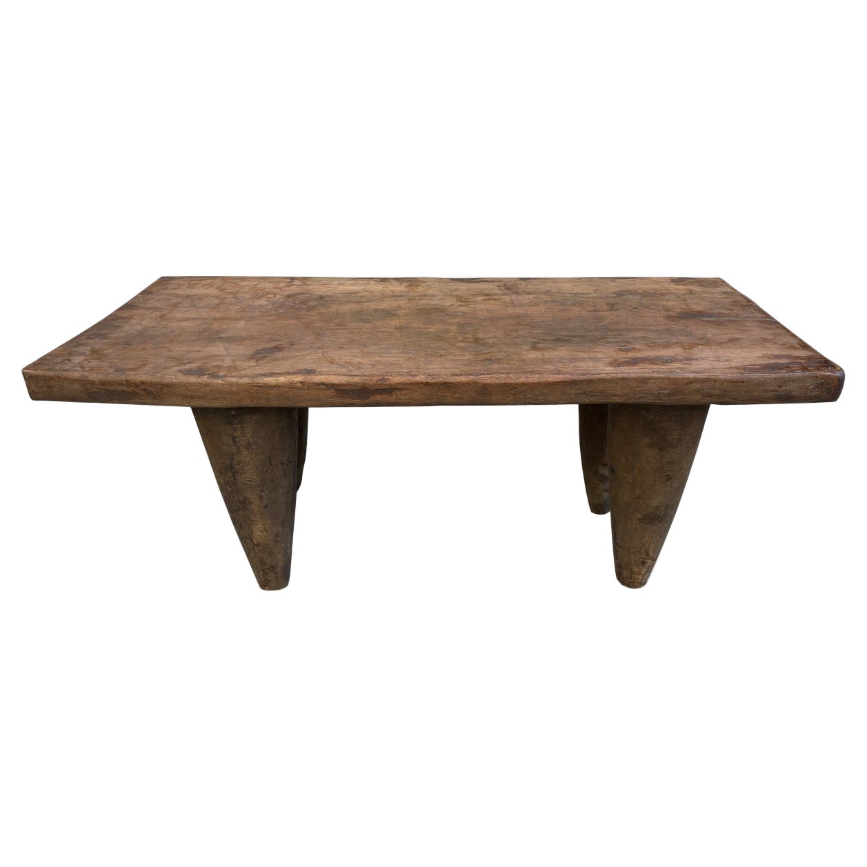 Antique African Iroko Wood Senufo Coffee Table or Bench