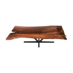 Live Edge Butchers Block Dining Table, Walnut Dining Table
