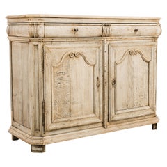 19th Century French Bleached Oak Buffet