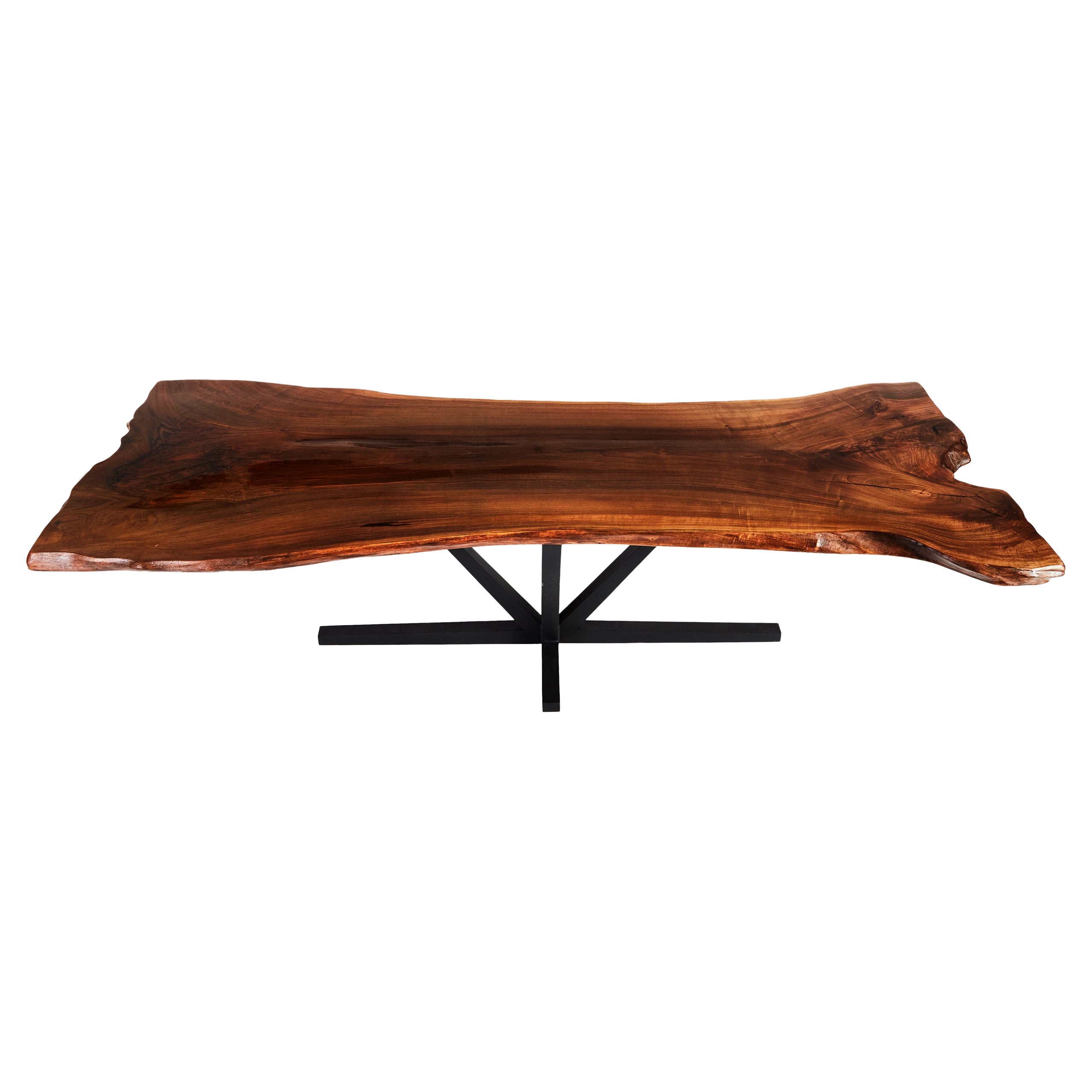 Live Edge Butchers Block Dining Table, Large Walnut Dining Table For Sale