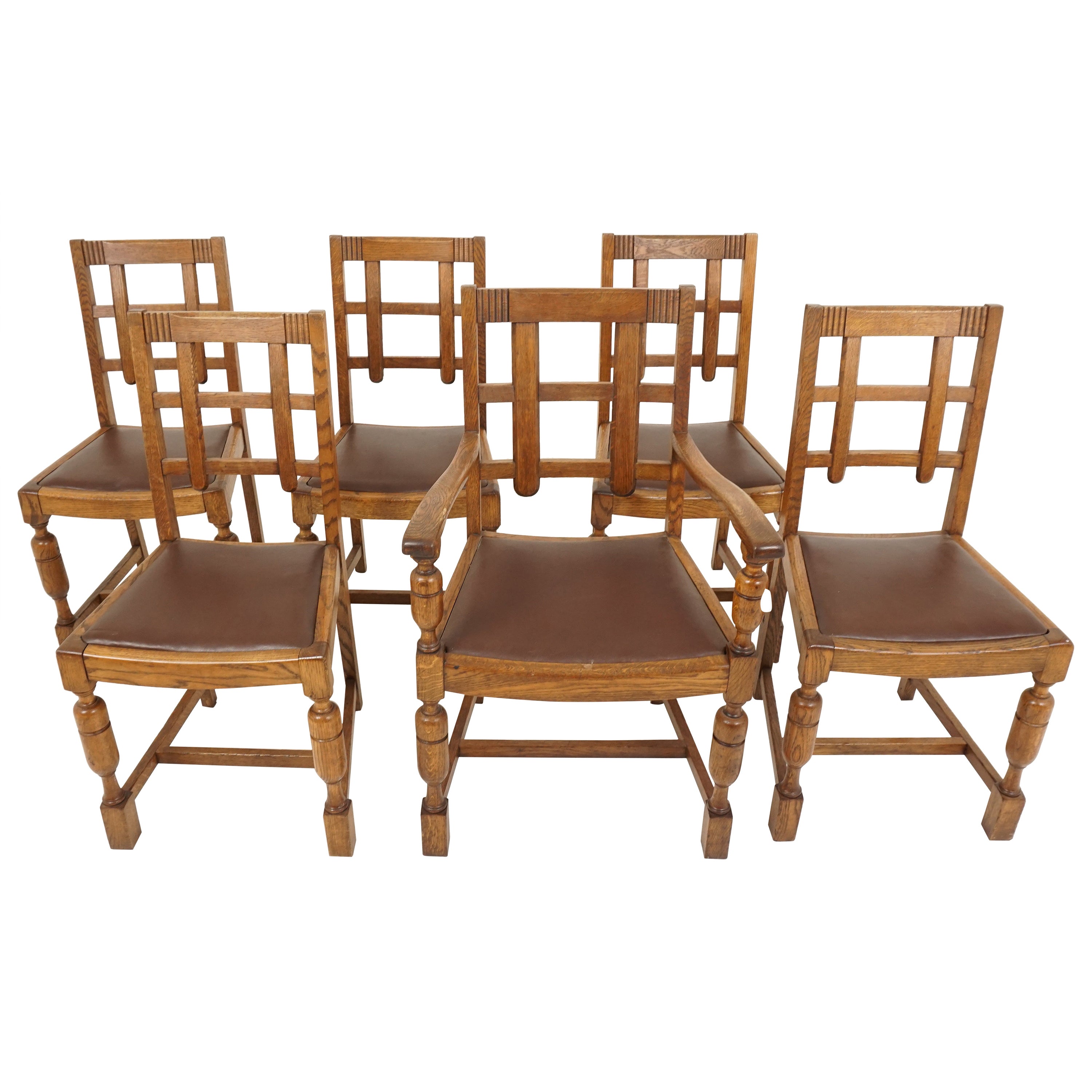 6 Antique Dining Chairs Art Deco 5 1, Antique Dining Chairs Atlanta