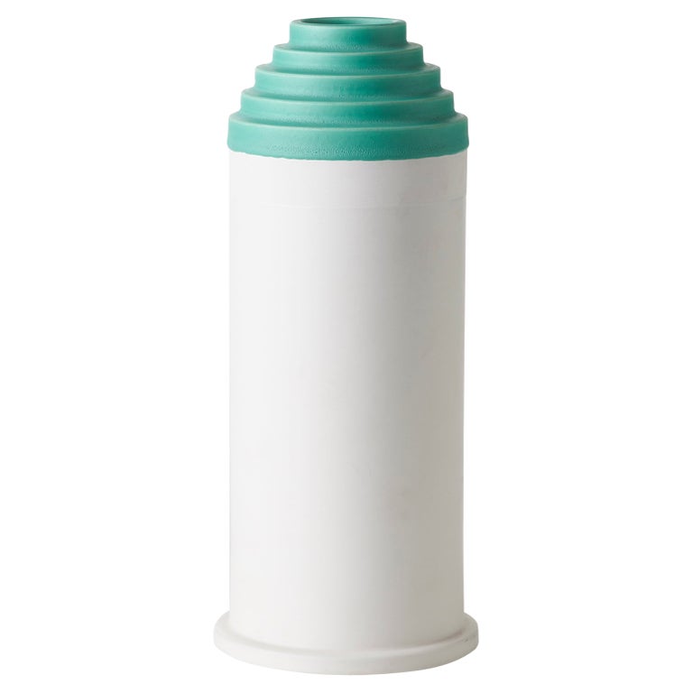 Vaso Verde Bianco by Ettore Sottsass For Sale