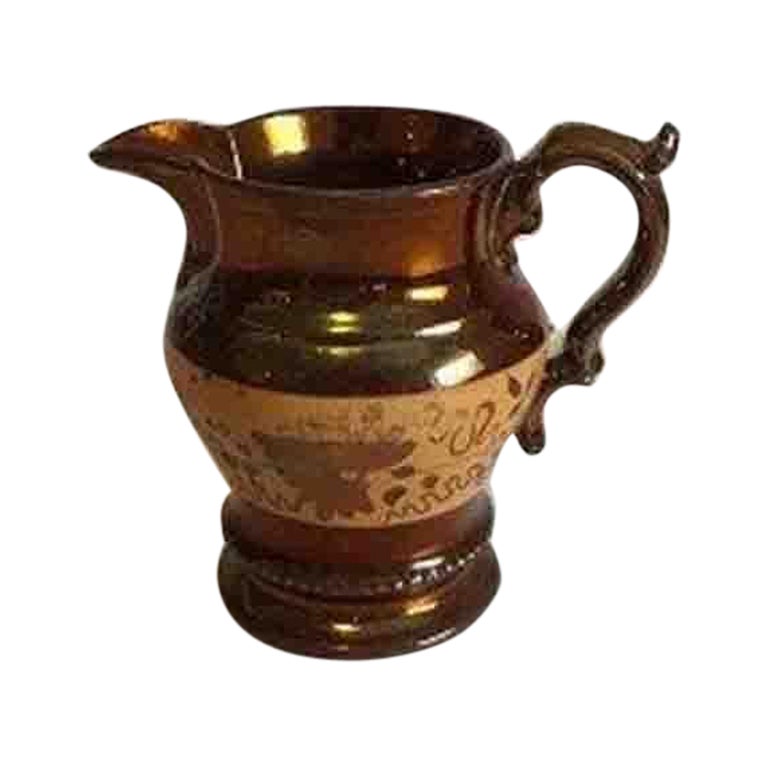 English Lustre Pottery Pitcher For Sale