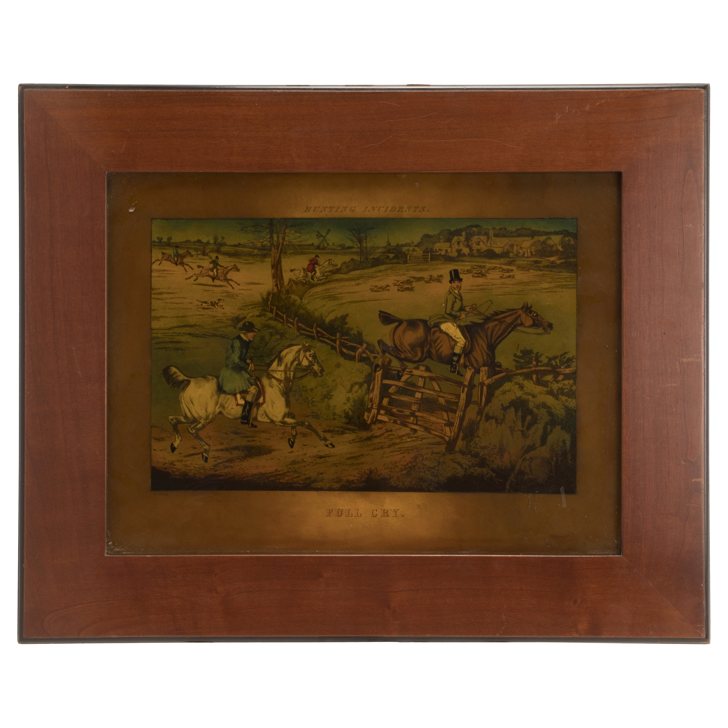 Color Print Depicting a Hunting Scene, England 1880 For Sale