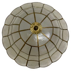 Flush Mount Ceiling Lamp Flower Power Style, 1960s, Italy