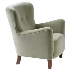 Custom Made Ryo Velvet Lounge Chair