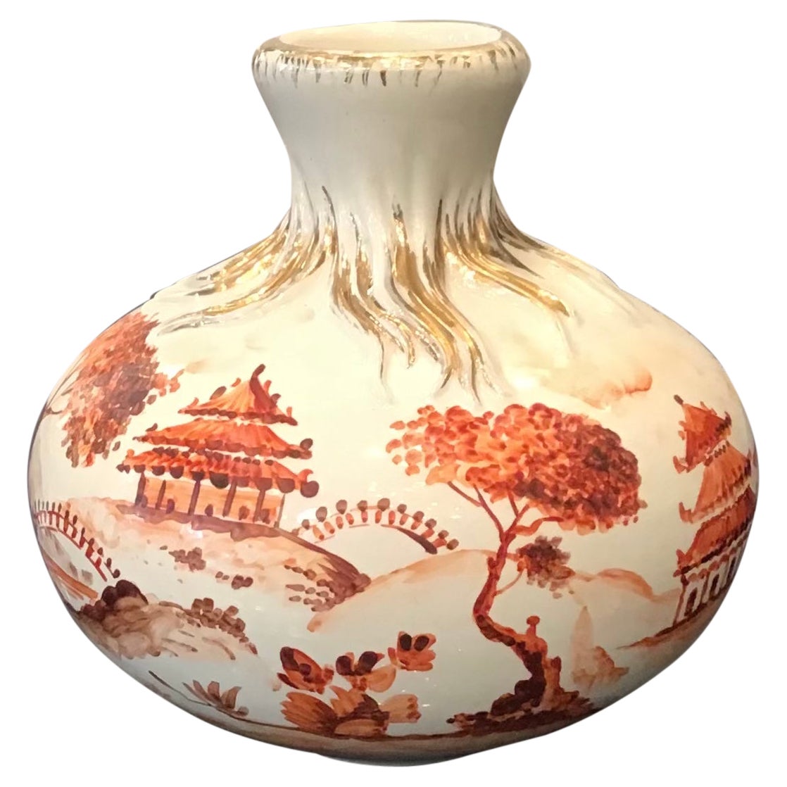 Richard Ginori Giovanni Gariboldi Vase Ceramic, 1950, Italy For Sale