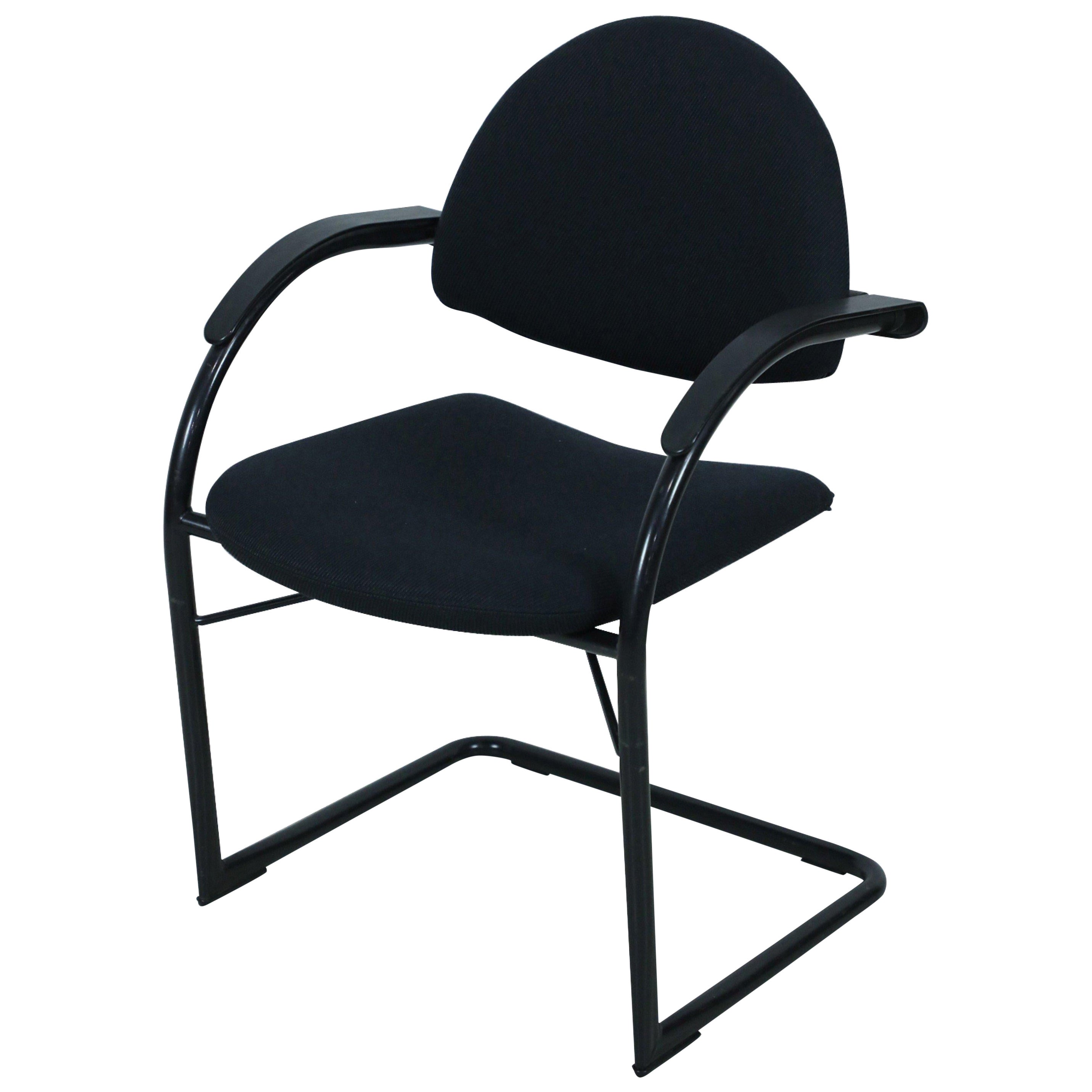 Vitra Contemporary Black/Nero Profile Office Armchair For Sale